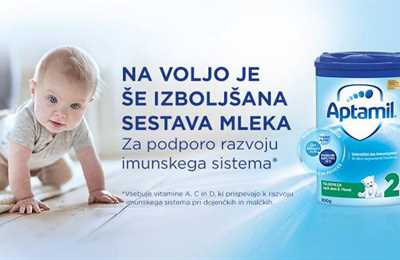 Postbiotiki v mlečnih formulah Aptamil!